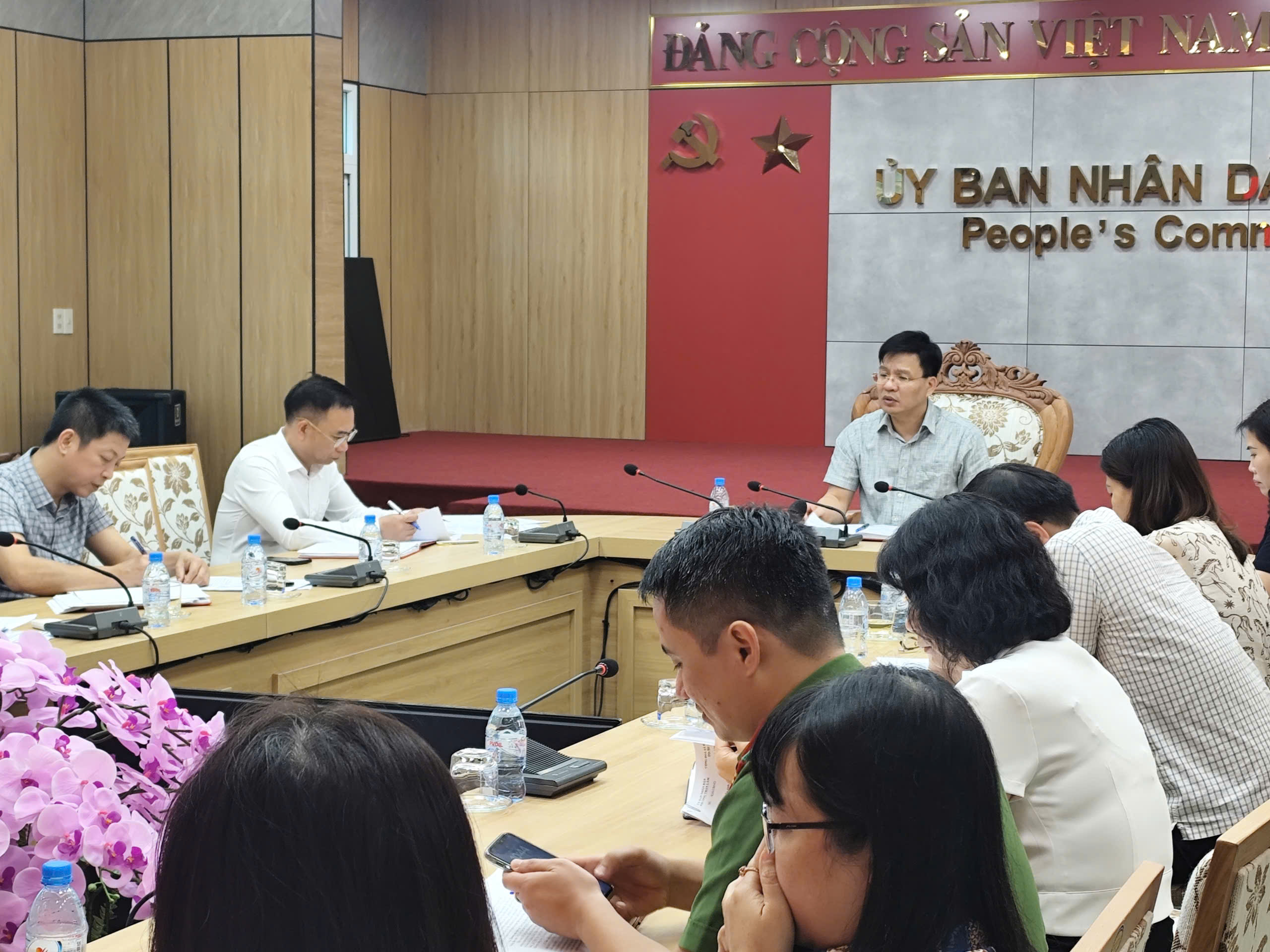 Chủ tịch UBND phường Trần Lãm chủ trì hội nghị tổng kết 4 tháng đầu năm và triển khai nhiệm vụ trọng tâm tháng 5/2026