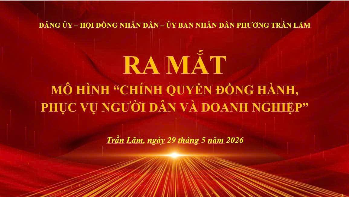 Phường Trần Lãm ra mắt mô hình “Chính quyền đồng hành, phục vụ người dân và doanh nghiệp”