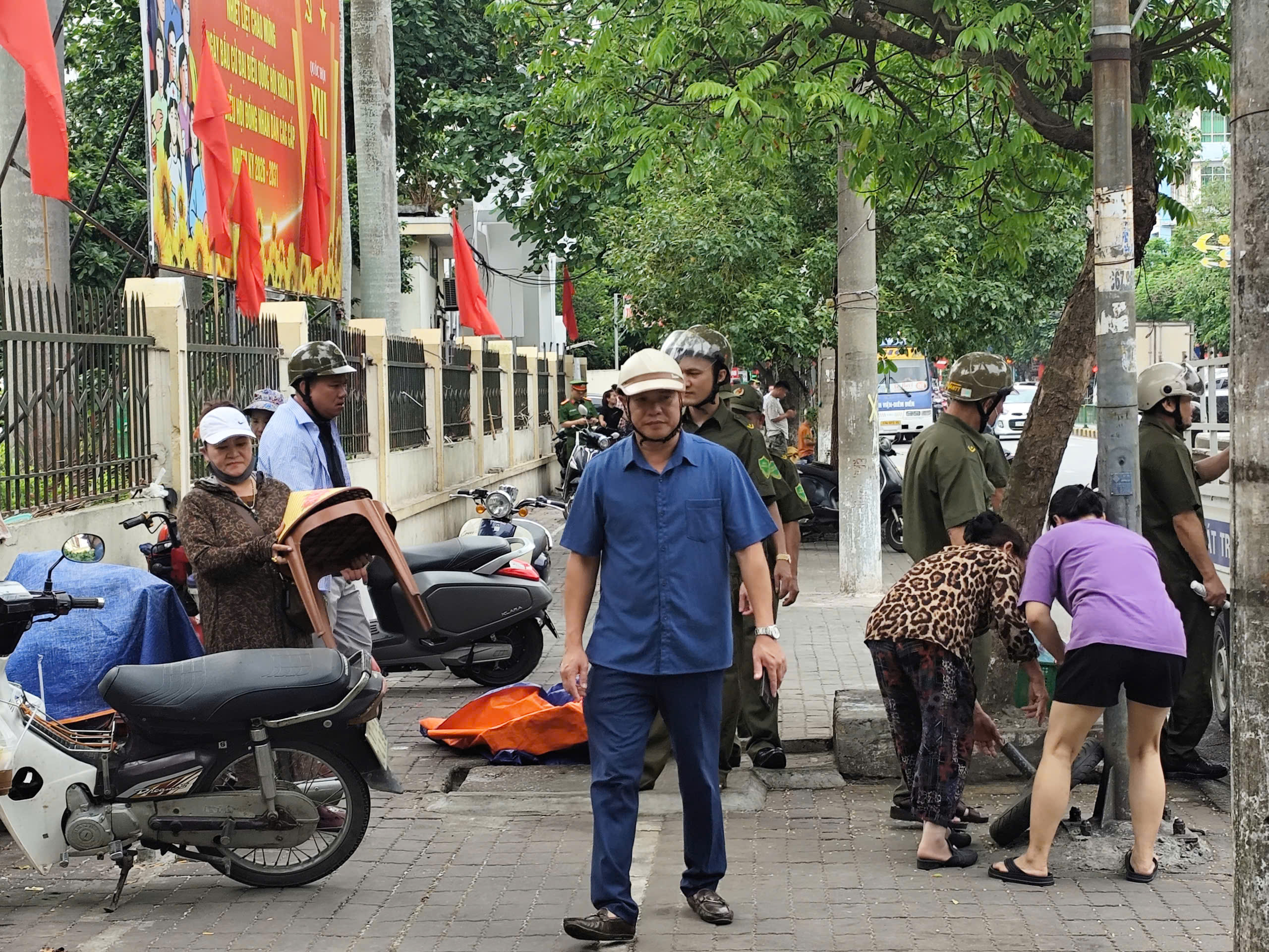 Phường Trần Lãm: Trả lại vỉa hè cho người đi bộ - Vì phố phường văn minh, an toàn và nghĩa tình