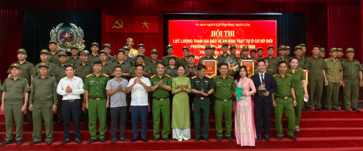 PHƯỜNG TRẦN LÃM TỔ CHỨC HỘI THI LỰC LƯỢNG THAM GIA BẢO VỆ AN NINH, TRẬT TỰ Ở CƠ SỞ GIỎI LẦN THỨ NHẤT NĂM 2026