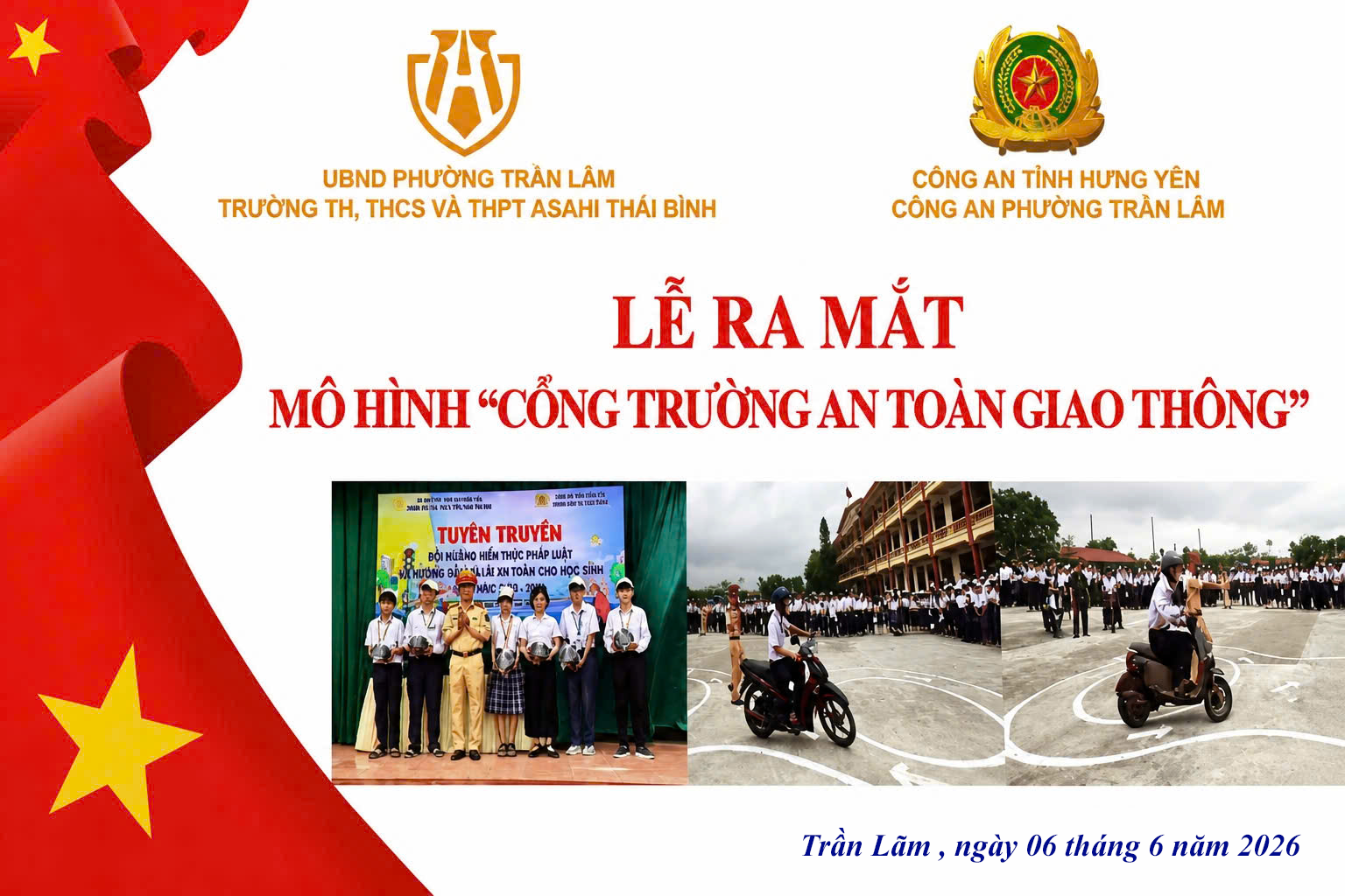 Hình thành văn hóa giao thông từ học đường tại phường Trần Lãm