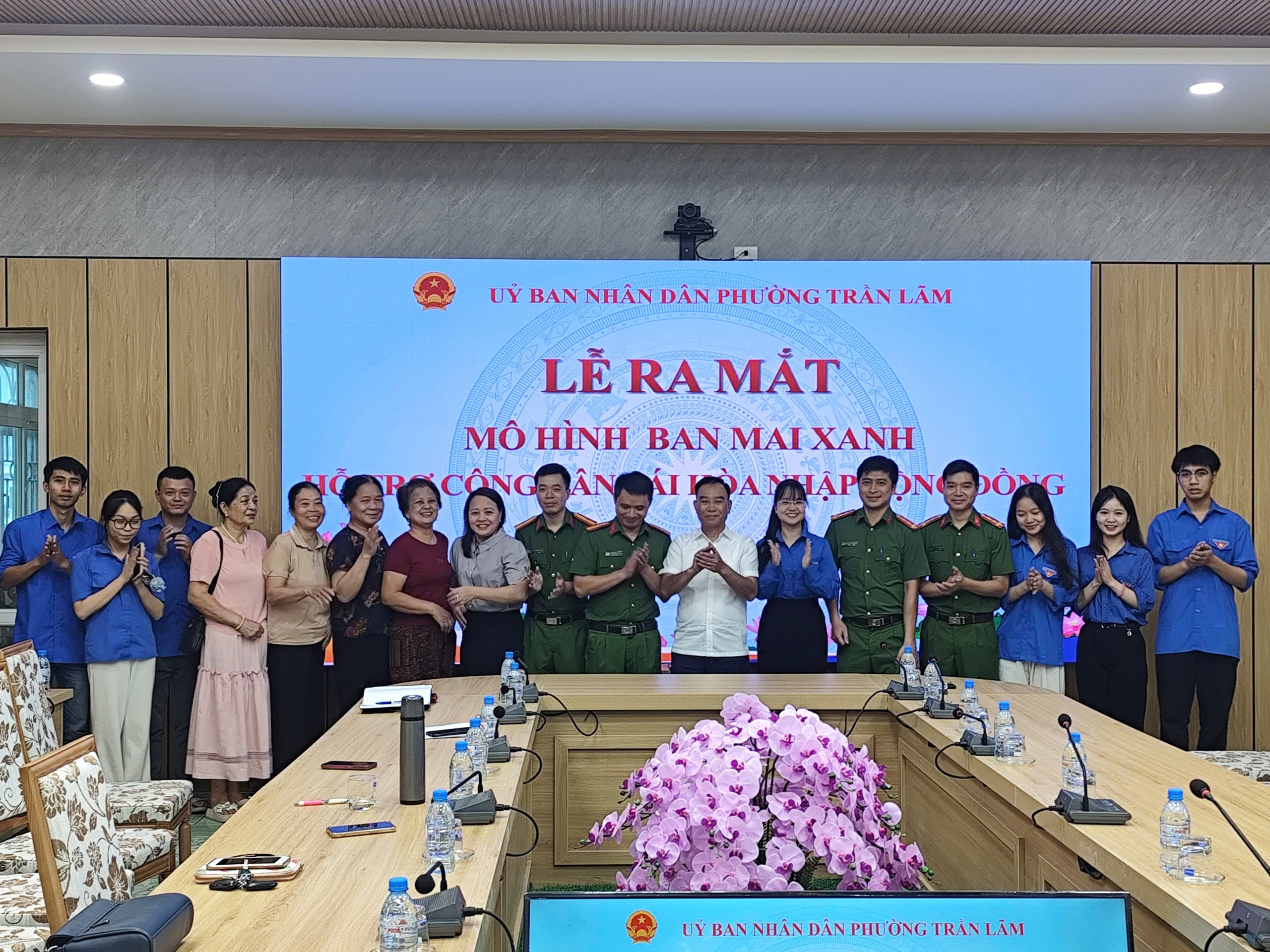 UBND phường Trần Lãm tổ chức lễ ra mắt mô hình "Ban Mai Xanh" hỗ trợ tái hòa nhập cộng đồng