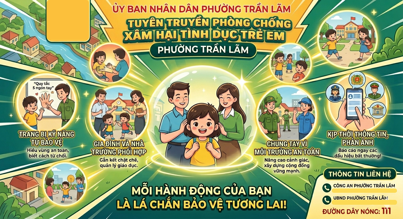 Phường Trần Lãm tăng cường công tác phòng ngừa, đấu tranh với tội phạm xâm hại tình dục trẻ em trong tình hình mới
