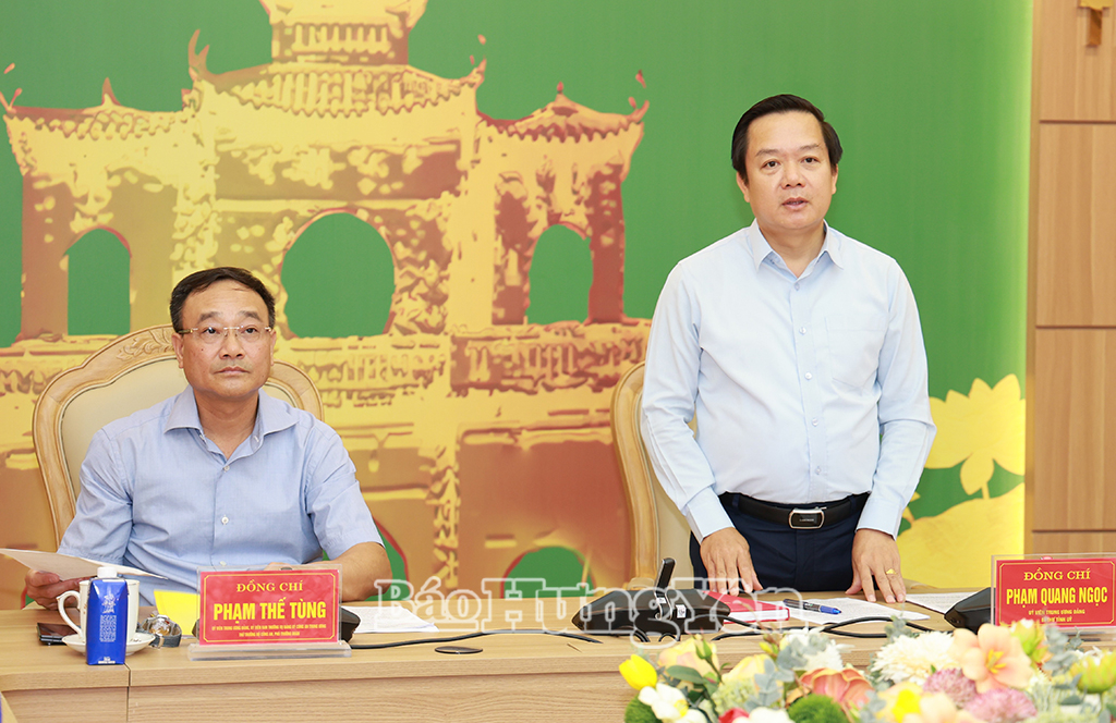 Công bố quyết định kiểm tra, giám sát của Bộ Chính trị đối với Ban Thường vụ Tỉnh ủy Hưng Yên
