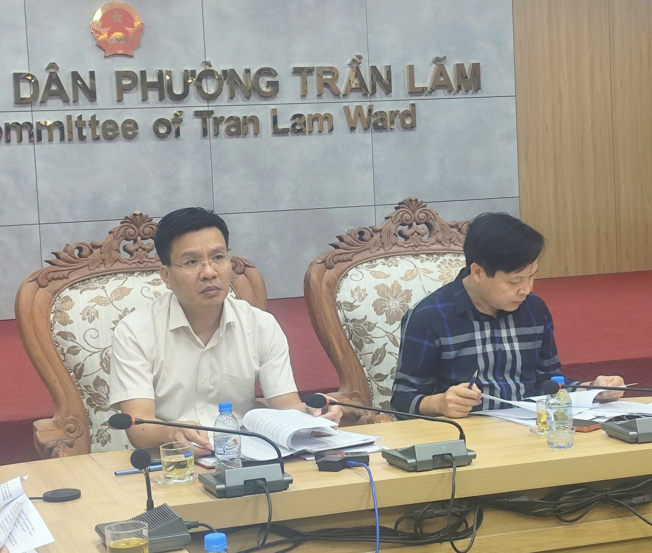 Phường Trần Lãm: Ban thường vụ Đảng ủy Họp cho ý kiến về đề án sắp xếp cơ sở giáo dục công lập và công tác cán bộ