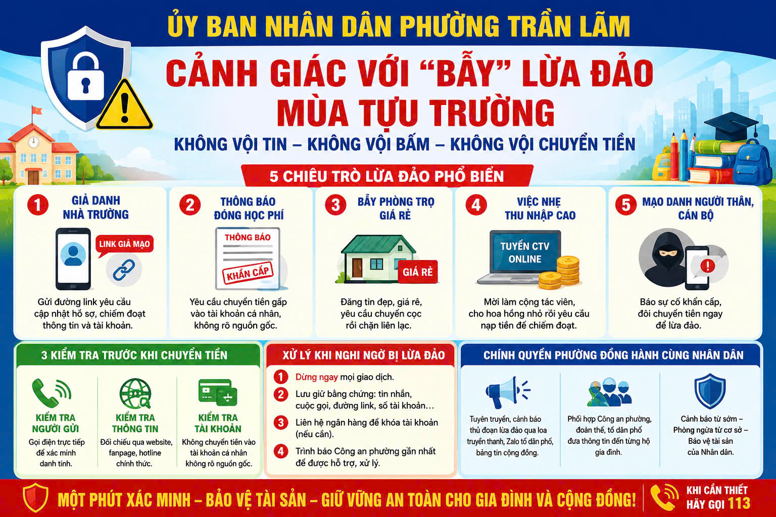 CẢNH GIÁC "BẪY" LỪA ĐẢO MÙA TỰU TRƯỜNG