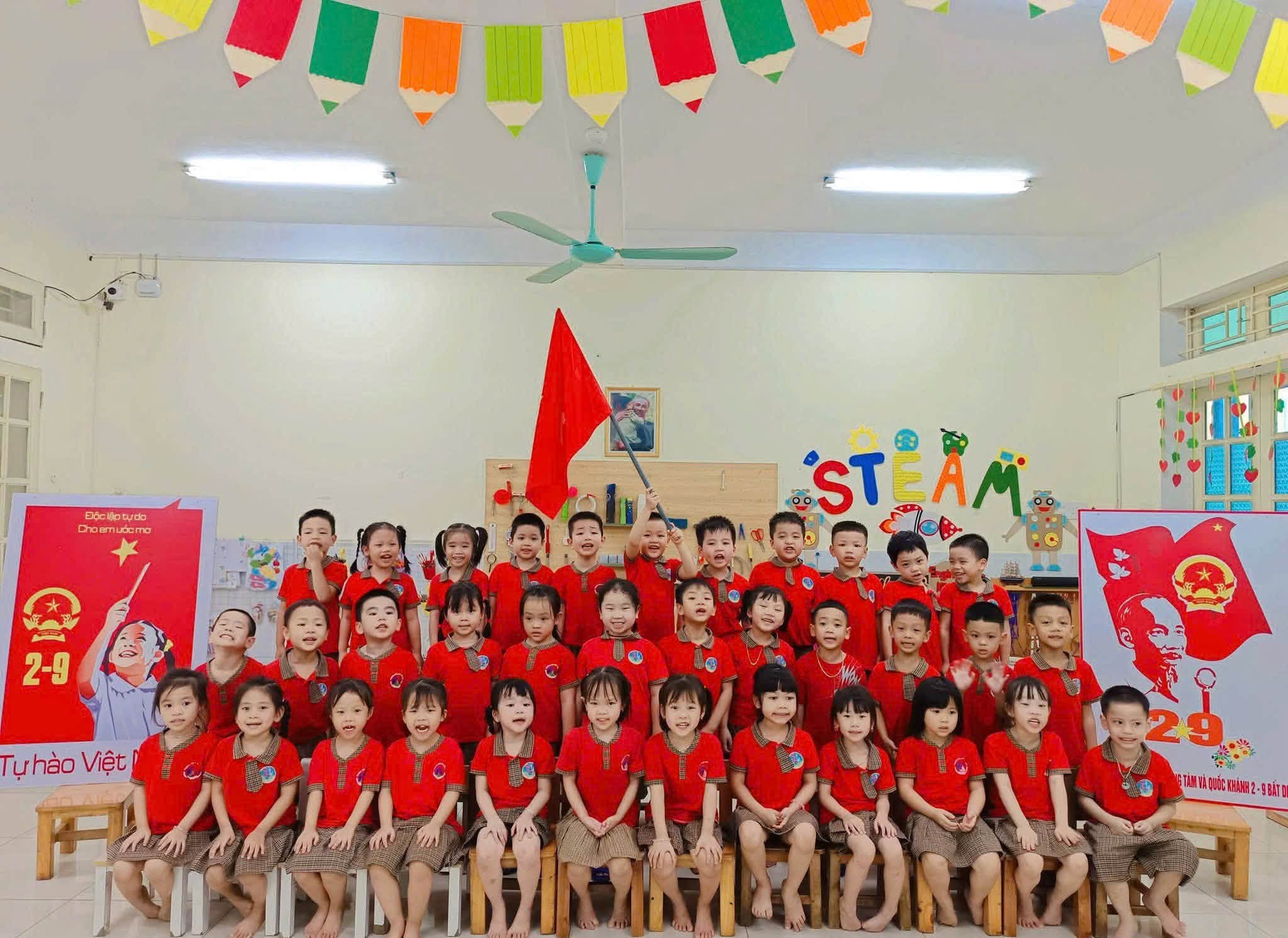 Trường Mầm non Trần Lãm 1 sôi nổi các hoạt động trải nghiệm chào mừng Quốc khánh 2/9