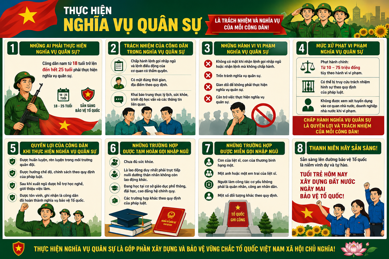 Thực hiện nghĩa vụ quân sự: trách nhiệm pháp lý, thực tiễn rèn luyện và sự đồng hành của chính quyền địa phương