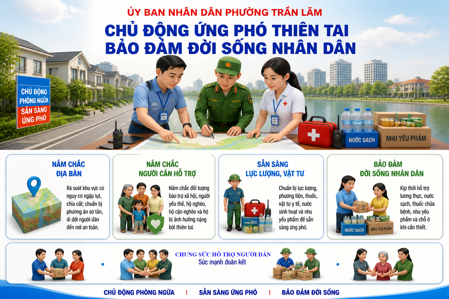 Trần Lãm: Chủ động phương án trợ giúp xã hội, bảo đảm ổn định đời sống nhân dân trước thiên tai