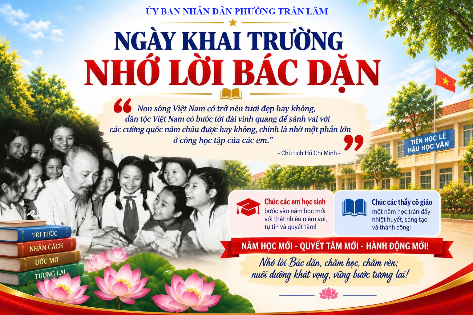 Ngày khai trường nhớ lời Bác dặn