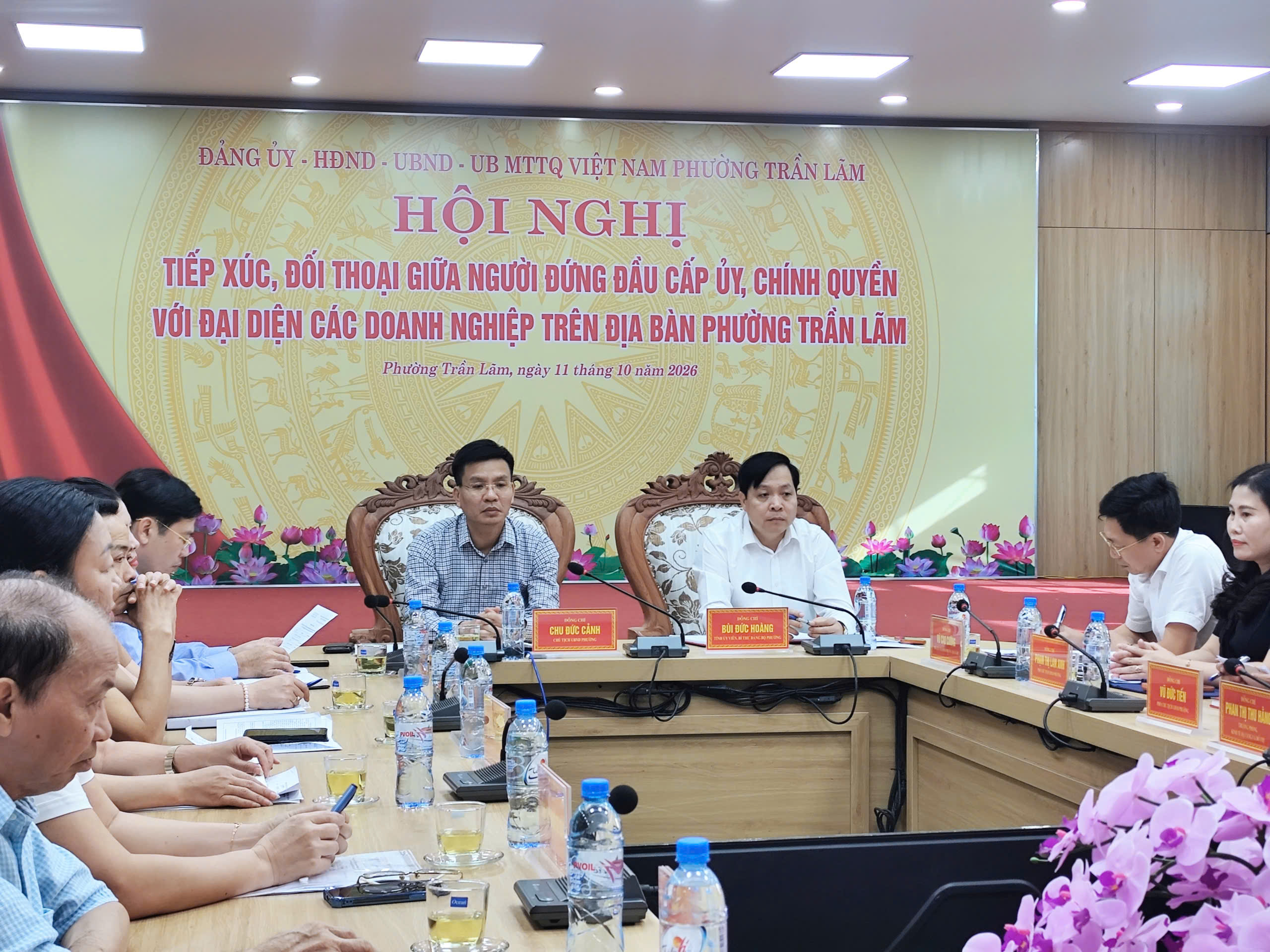 Phường Trần Lãm tăng cường đối thoại, đồng hành cùng doanh nghiệp