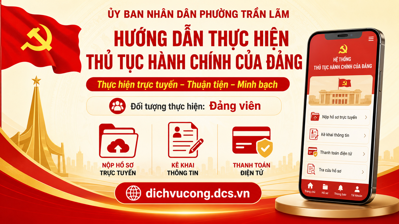 UBND Phường Trần Lãm chủ động chuyển đổi số trong công tác đảng: bước đột phá nâng cao năng lực lãnh đạo và khằng định tính tiên phong của người cộng sản